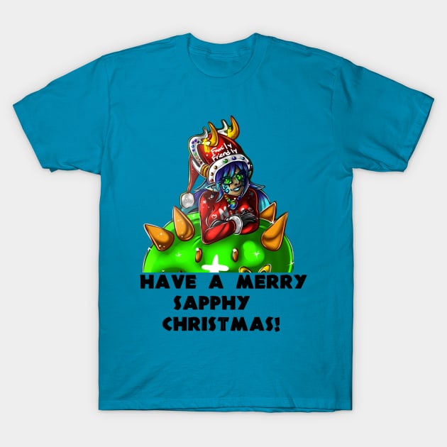 A Sapphirus Christmas T-Shirt by Sapphirus